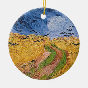 Vincent van Gogh Wheatfield mit Krähen, 1890 Keramik Ornament