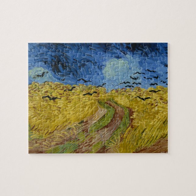 Vincent van Gogh - Wheatfield mit Krähen Puzzle (Horizontal)