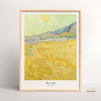 Vincent van Gogh Wheatfield mit Sensenmann Art Pri