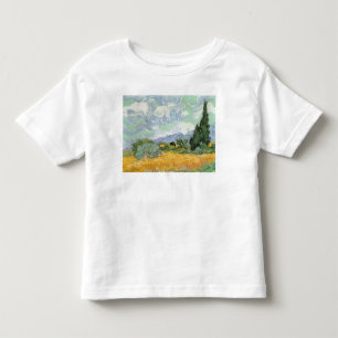 Vincent van Gogh Wheatfield mit Zypressen, 1889 Kleinkind T-shirt