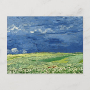Vincent van Gogh - Wheatfield unter Thunderclouds Postkarte