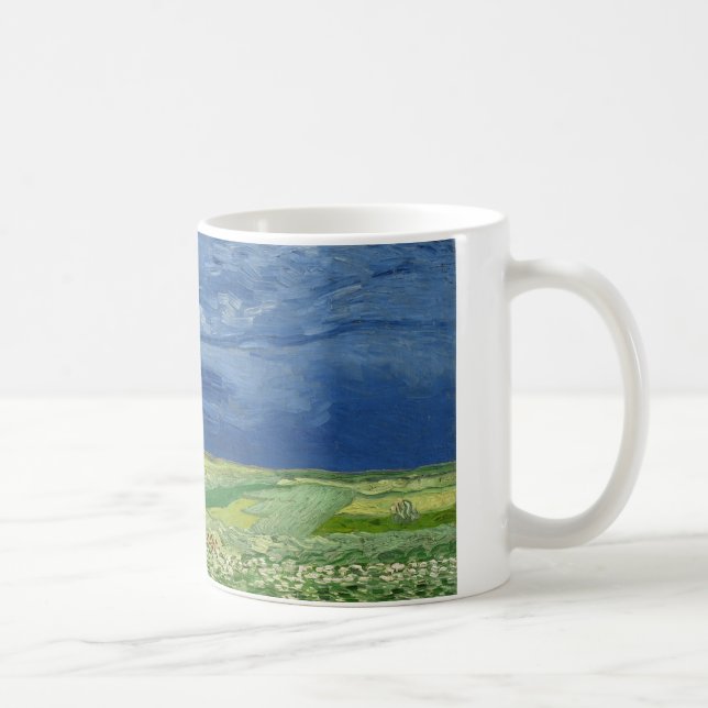 Vincent van Gogh - Wheatfield unter Thunderclouds Tasse (Rechts)