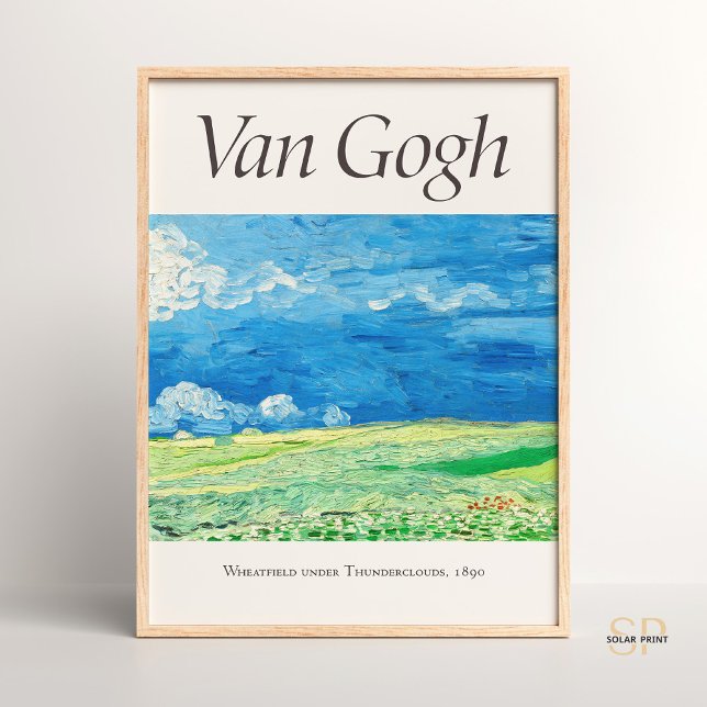 Vincent van Gogh Wheatfields Under Thundercloud Poster (Von Creator hochgeladen)