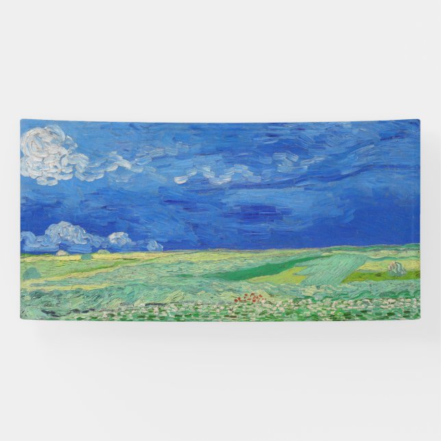 Vincent van Gogh - Wheatfields under Thunderclouds Banner (Horizontal)