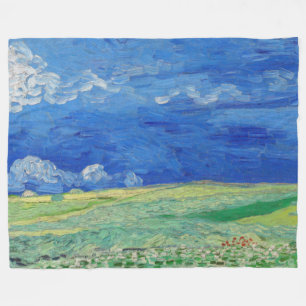 Vincent van Gogh - Wheatfields under Thunderclouds Fleecedecke