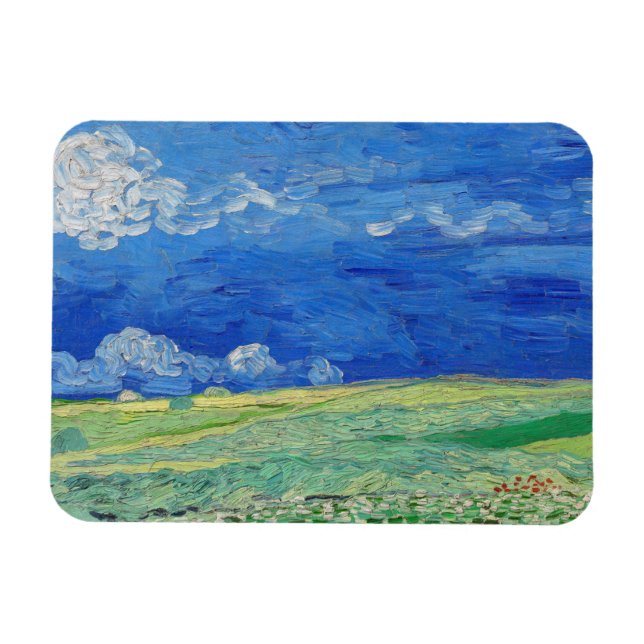 Vincent van Gogh - Wheatfields under Thunderclouds Magnet (Horizontal)