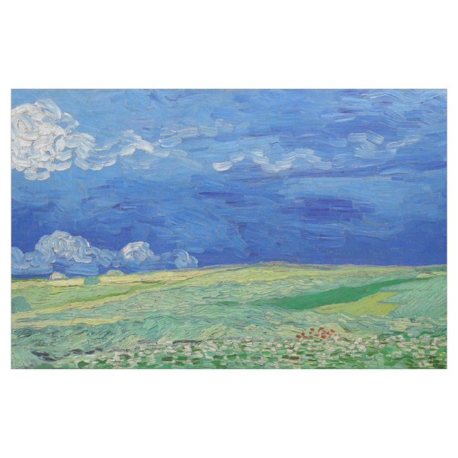 Vincent van Gogh - Wheatfields under Thunderclouds Stoff (Yard (91,4 cm))