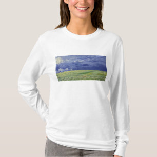 Vincent van Gogh Wheatfields unter Thundercloud T-Shirt