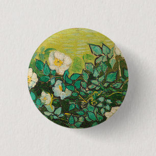 Vincent Van Gogh Wild Rose Kunst und Kunst Button