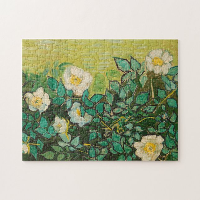 Vincent Van Gogh Wild Rose Kunst und Kunst Puzzle (Horizontal)