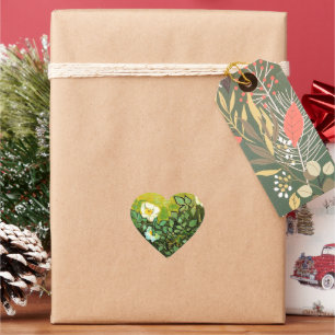 Vincent van Gogh - Wilde Rose, Herz-Aufkleber