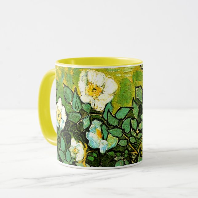 Vincent van Gogh - Wilde Rose, Tasse (Vorderseite Links)