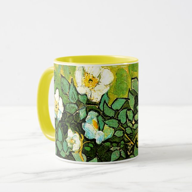 Vincent van Gogh - Wilde Rosen,  Tasse (Vorderseite Links)