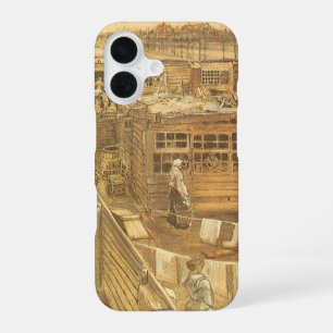 Vincent van Gogh - Zimmerei und Wäscherei iPhone 16 Hülle