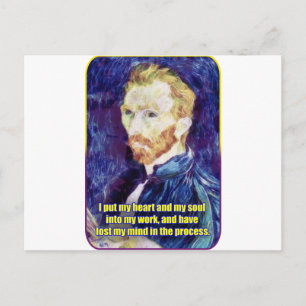 Vincent van Gogh - Zitat Postkarte