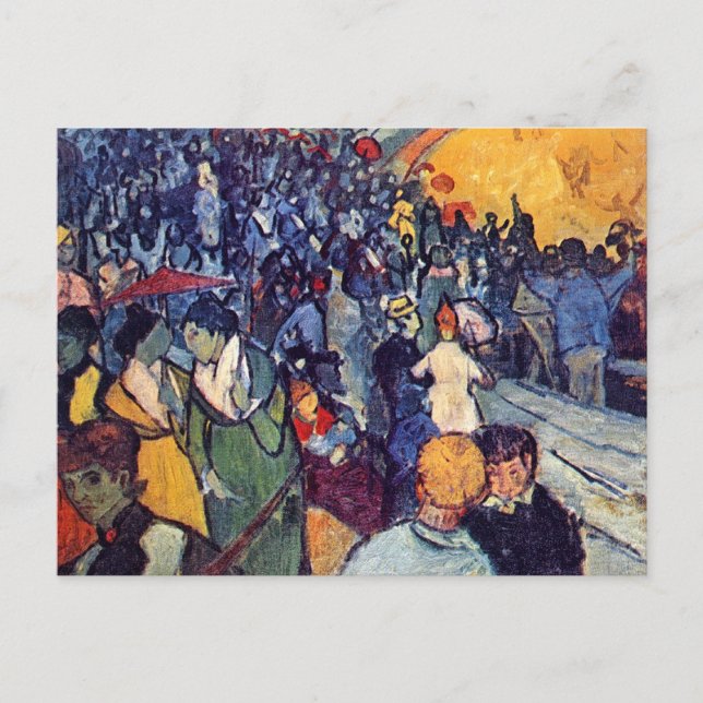 Vincent Van Gogh - Zuschauer in der Arena Postkarte (Vorderseite)