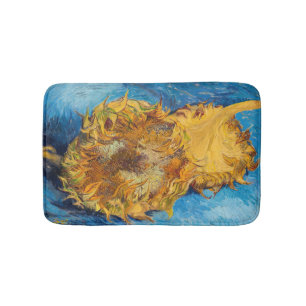 Vincent van Gogh - Zwei abgeschnittene Sonnenblume Badematte
