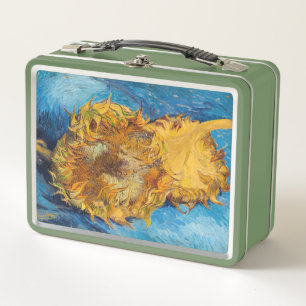 Vincent van Gogh - Zwei abgeschnittene Sonnenblume Metall Brotdose