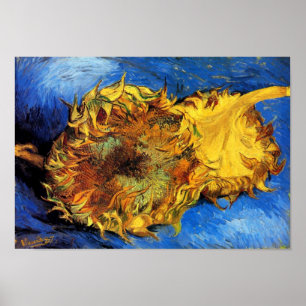 Vincent Van Gogh - Zwei abgeschnittene Sonnenblume Poster
