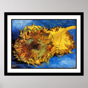 Vincent Van Gogh - Zwei abgeschnittene Sonnenblume Poster