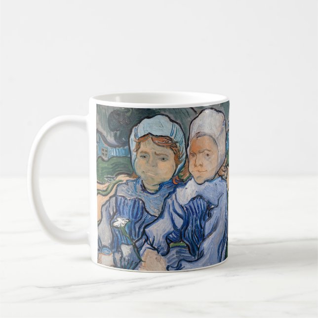 Vincent van Gogh - Zwei kleine Mädchen Kaffeetasse (Links)