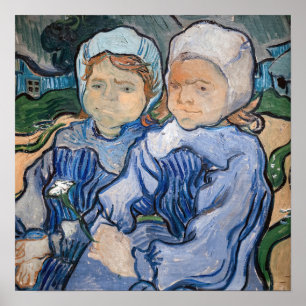 Vincent van Gogh - Zwei kleine Mädchen Poster