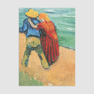 Vincent van Gogh - Zwei Liebende Seidenpapier