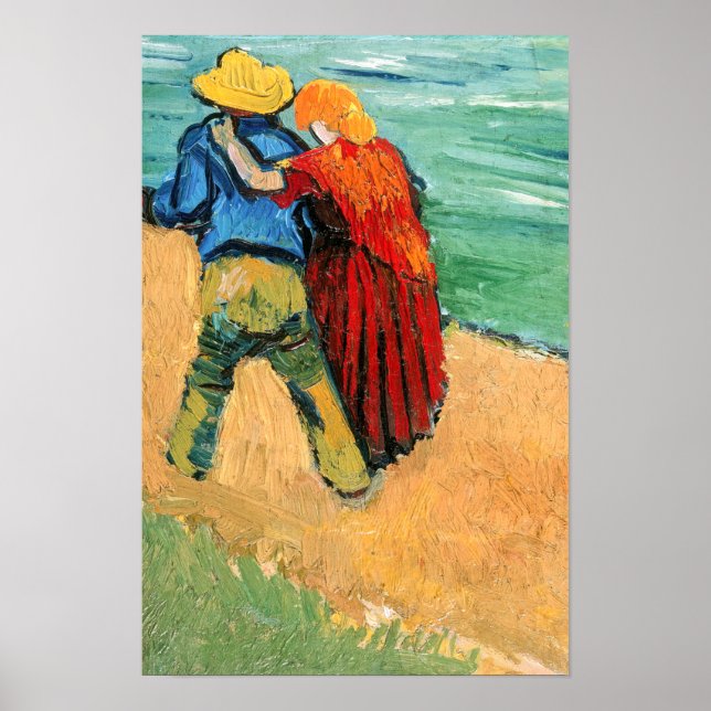 Vincent van Gogh - Zwei Liebhaber Poster (Vorne)