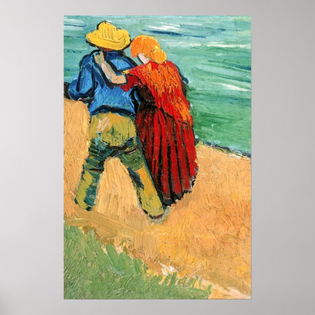 Vincent van Gogh - Zwei Liebhaber Poster (Vorne)