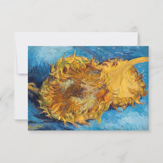 Vincent van Gogh - Zwei Schnittblumen Dankeskarte (Vorderseite)