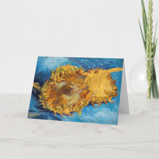 Vincent van Gogh - Zwei Schnittblumen Karte (Vorderseite)