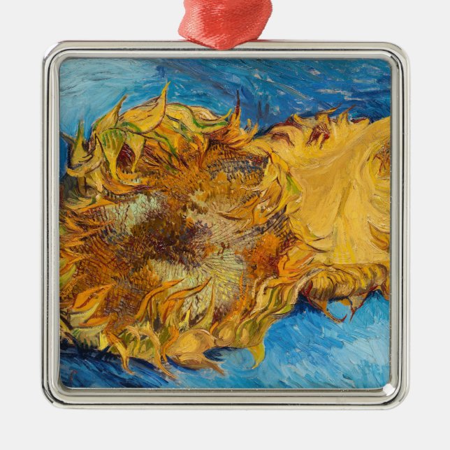 Vincent van Gogh - Zwei Schnittblumen Ornament Aus Metall (Vorne)