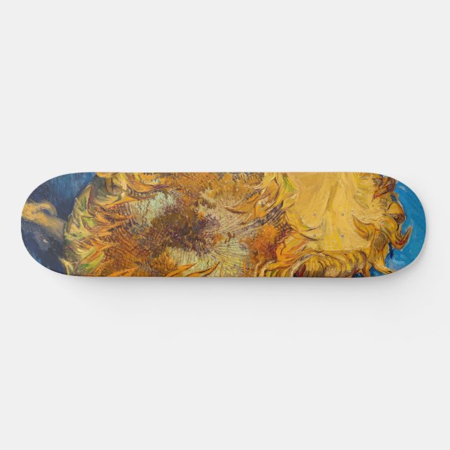 Vincent van Gogh - Zwei Schnittblumen Skateboard (Horizontal)