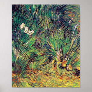 Vincent Van Gogh - Zwei weiße Schmetterlinge Fine Poster