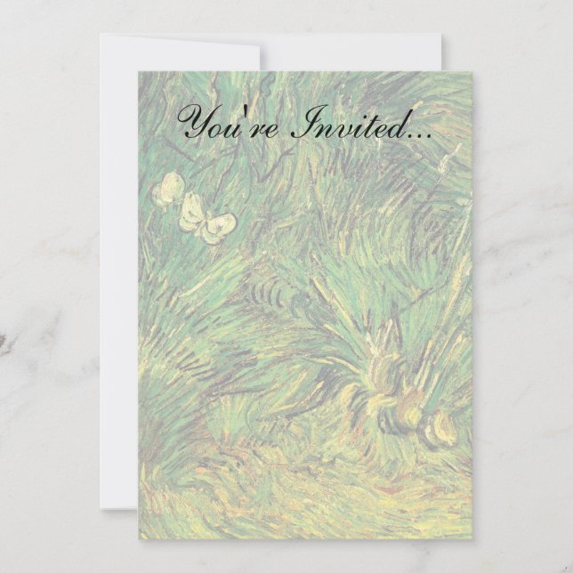 Vincent Van Gogh - Zwei weiße Schmetterlinge für s Einladung (Vorderseite)