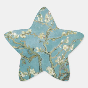 Vincent Van Gogh Zweige von Almond Tree Stern-Aufkleber