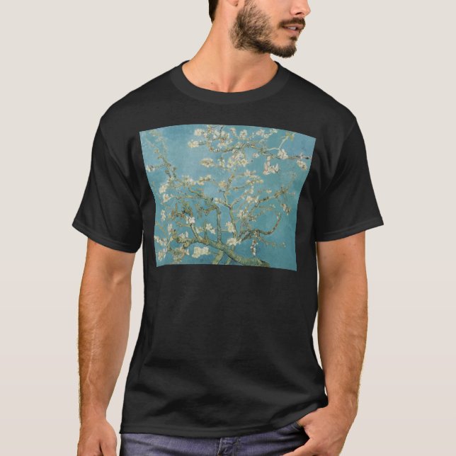 Vincent Van Gogh Zweige von Mandelbaum T-Shirt (Vorderseite)