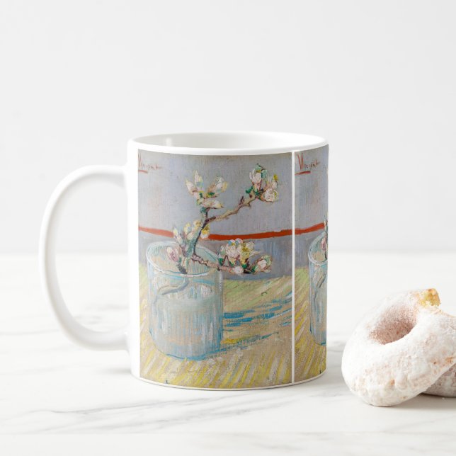 Vincent van Gogh - Zweigstelle Almond im Glas Kaffeetasse (Mit Donut)