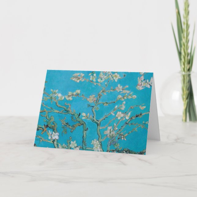 Vincent Van Gogh - Zweigstellen mit Almond Blossom Karte (Vorderseite)