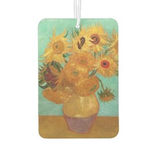 Vincent Van Gogh Zwölf Sonnenblumen in einer Vase Autolufterfrischer