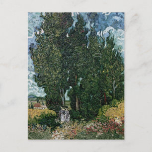 Vincent van Gogh   Zypressen, c.1889-90 Postkarte