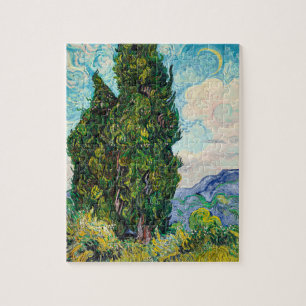 Vincent Van Gogh Zypressen Fine Art Puzzle