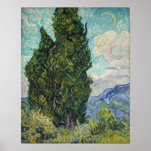 Vincent van Gogh - Zypressen Poster