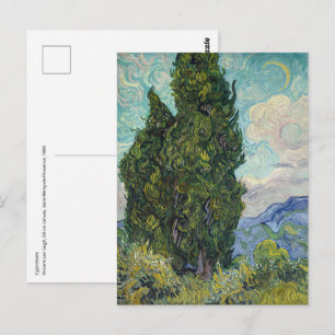 Vincent van Gogh - Zypressen Postkarte