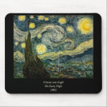 Vincent van Goghs die sternenklare Nacht (1889) Mousepad<br><div class="desc">Eine Posten-Impressionist-Malerei des Klassiker-1889, Grafik, die in das public domain überschritten und wunderbare Geschenke und andere Produkte macht hat. Alle feine Kunst, Vintage Kunst, klassische Meisterwerke und andere antike Masterworks hier an der Meisterwerk-Galerie sind sorgfältig auf Produkte redigiert worden und gesetzt worden, um die bestmöglichen Ergebnisse zur Verfügung zu stellen....</div>