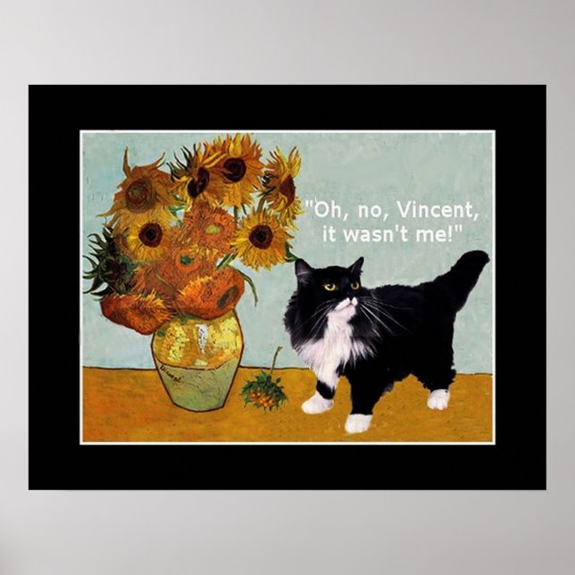 Vincent Van Gogh's freche Katze Poster (Vorne)