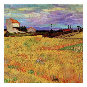 Vincent van Goghs Gemälde, Weizenfeld, Poster