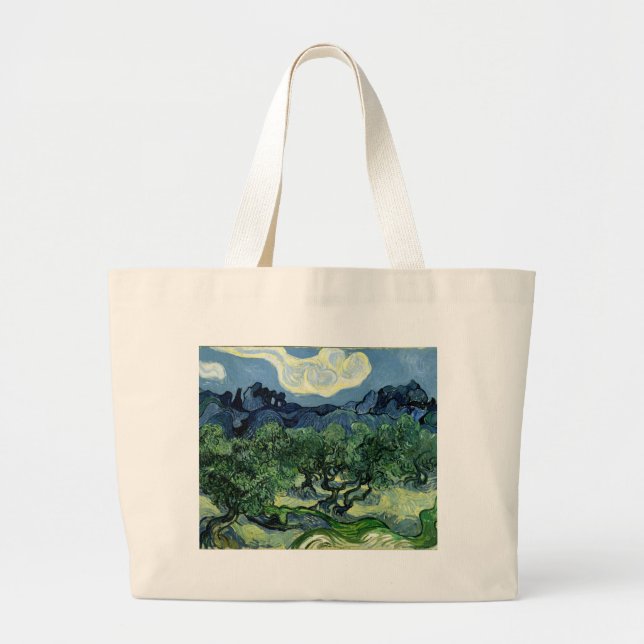 Vincent van Gogh's Olive Trees (1889) Jumbo Stoffbeutel (Vorne)