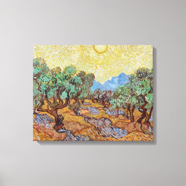 Vincent van Gogh's Olive Trees Leinwanddruck (Vorderseite)