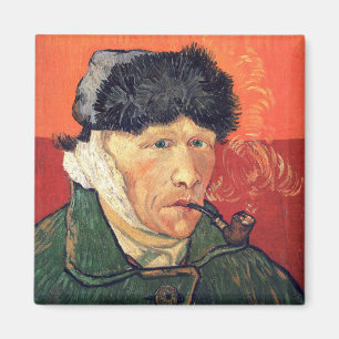 Vincent Van Gogh's Selbstportrait Bandaged Ear&Pip Magnet